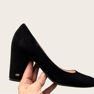 Never worn/new black suede Cole Haan classic pumps perfect for the holidays